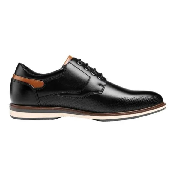 New Men's Casual Dress Shoes Black - Picture 3 of 7